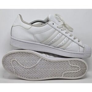 Adidas Originals Superstar Lace-up Sneakers in Cloud White Men's 10.5  EG4960